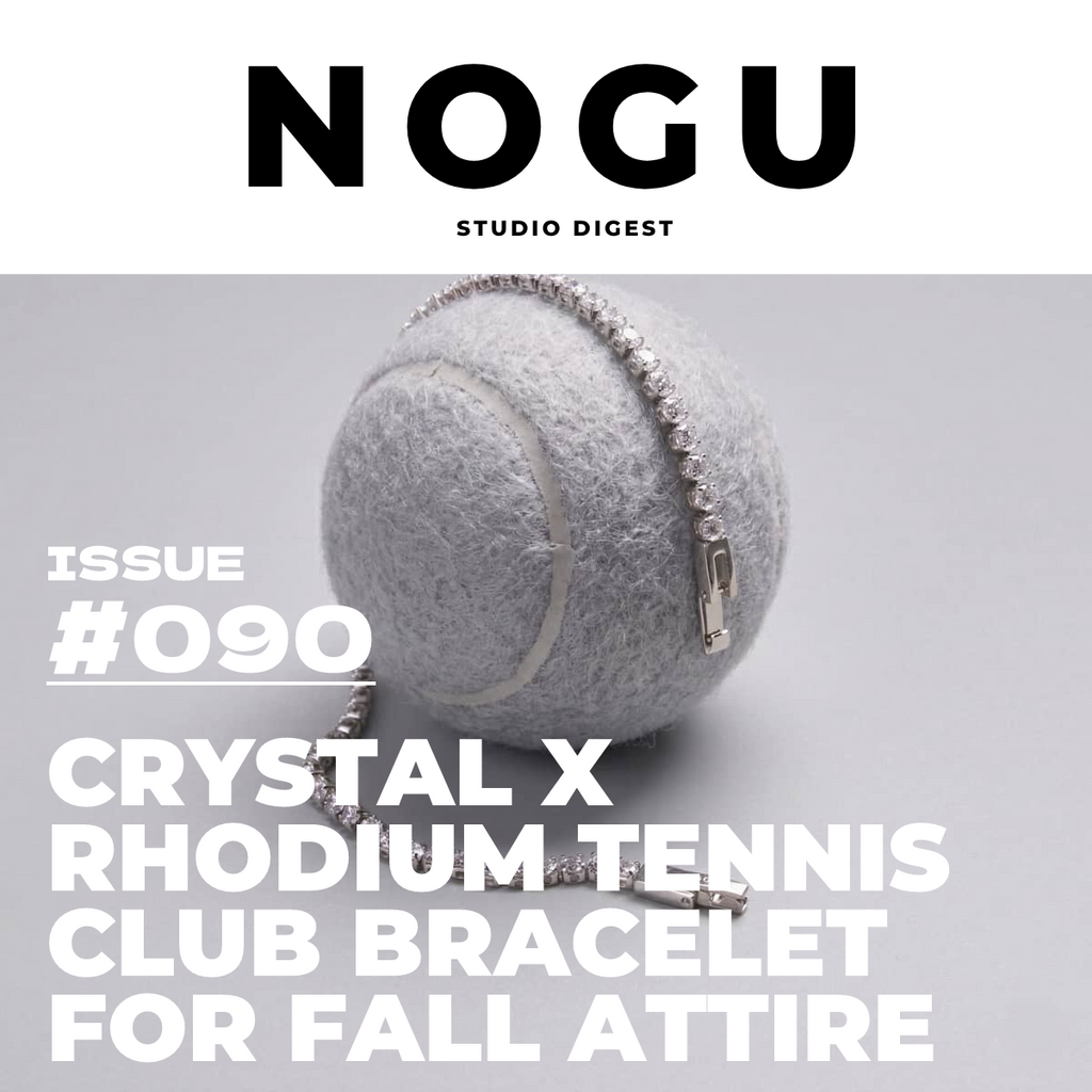 Crystal x Rhodium Tennis Club Bracelet: Fall Style