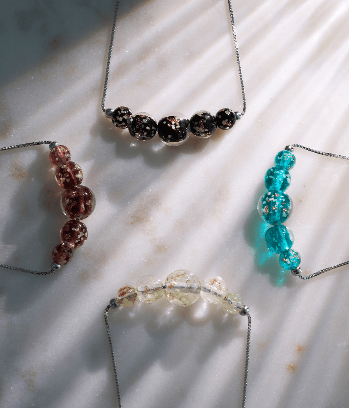 NOGU Glow in the Dark Firefly Glass Necklaces jewelry Collection