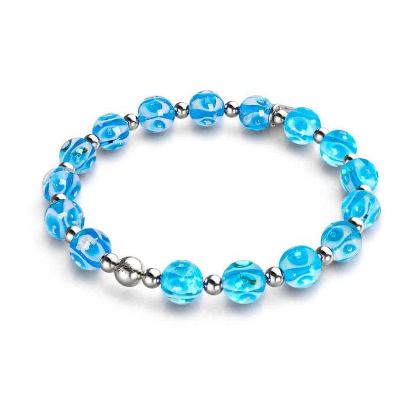 Blue Wave | Firefly Glass Bracelet