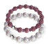 Frozen Plum Crystal Kikiballa Bracelet 2-Set