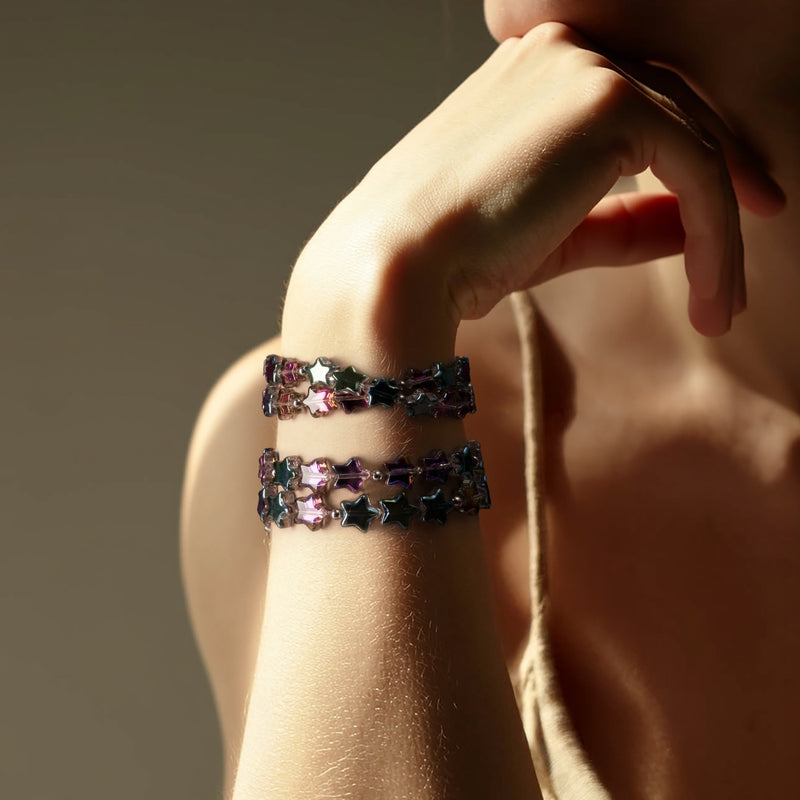 Purple Stardust | .925 Sterling Silver | Star Wrap