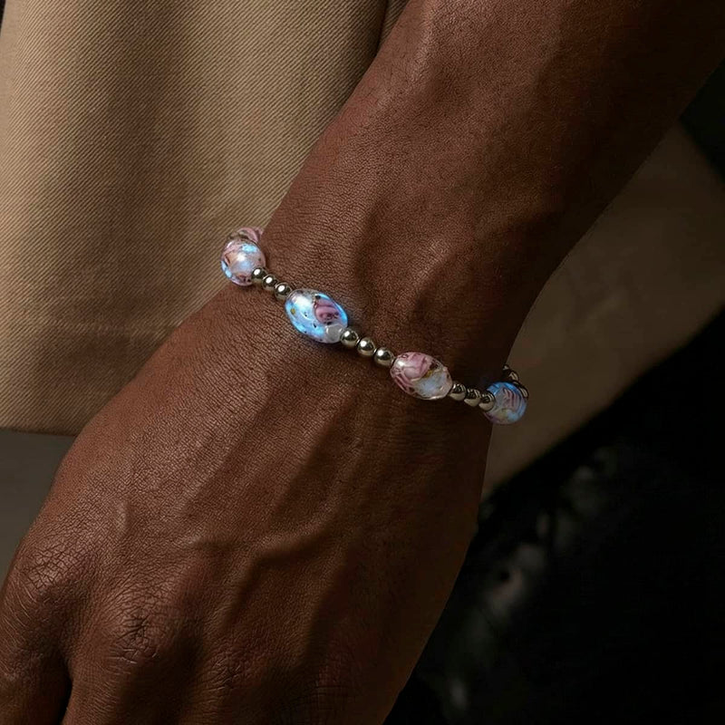 Peony Confetti | Lunar Glass Bloom Bracelet