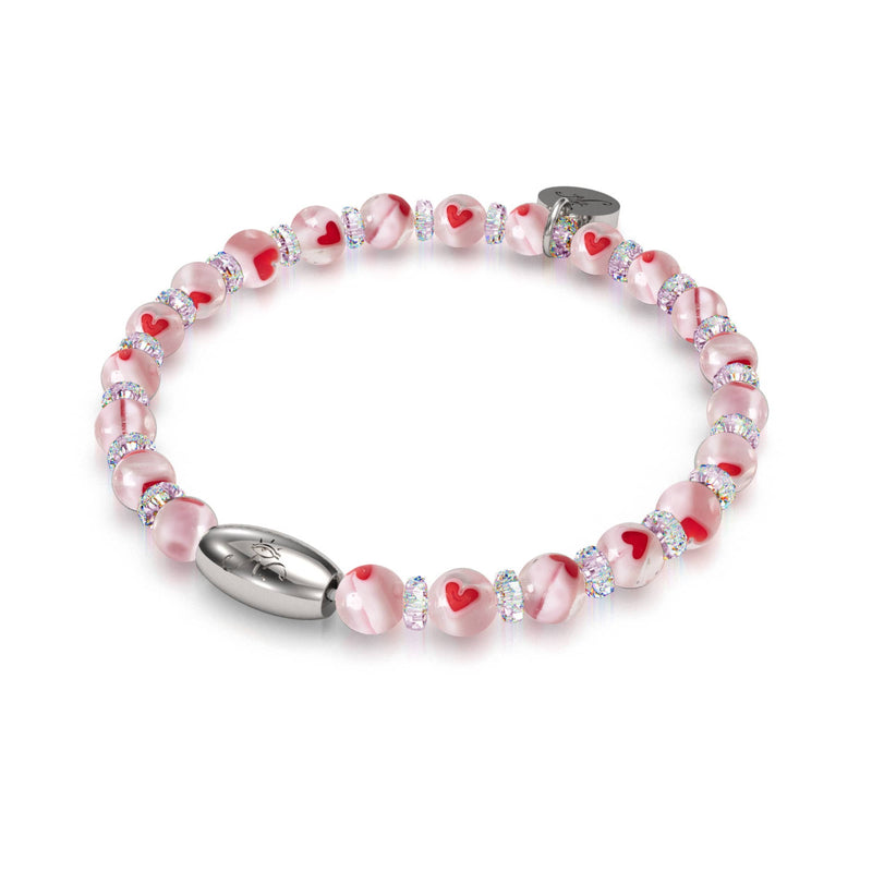 Micro Hearts | Crystal Millefiori Bracelet