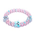 Blushing Spirit | Silver | Firefly Glass Ghost Bracelet