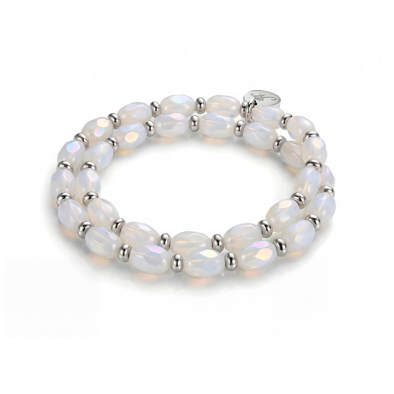 Swan Opal | Radiant Facets Pebble Wrap