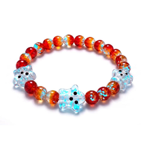 Berry Boo | Silver | Firefly Glass Ghost Bracelet