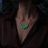 Lilac | .925 Sterling Silver | Firefly Glass Infinity Clasp Necklace