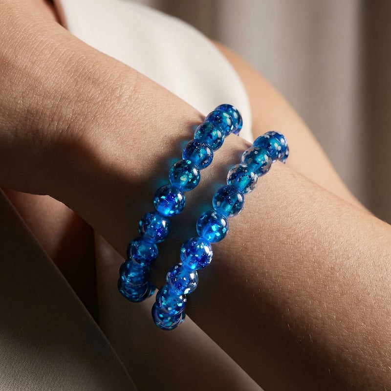 Topaz Flame | .925 Sterling Silver | Firefly Glass Bracelet