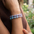 Purple Orchid | .925 Sterling Silver | Firefly Glass Blossom Bracelet