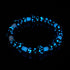 Neon Noir | .925 Sterling Silver | Deluxe Firefly Glass Mushroom Bracelet