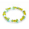 Electric Lemon | .925 Sterling Silver | Deluxe Firefly Glass Mushroom Bracelet