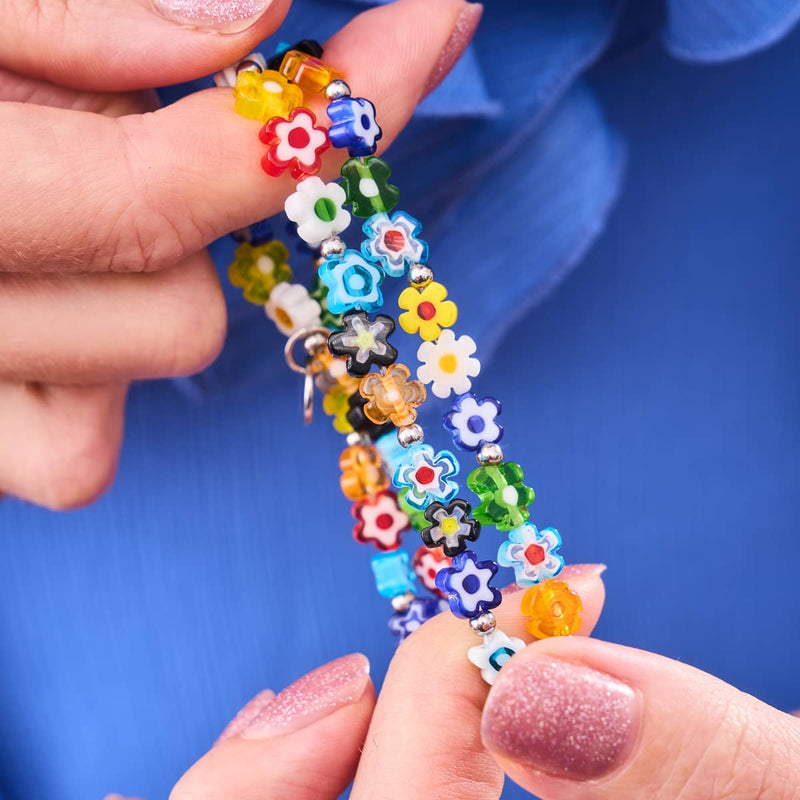 Flower Power | .925 Sterling Silver | Millefiori Wrap