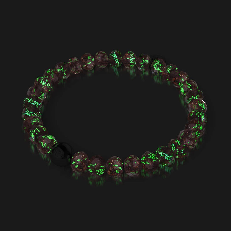 Mulberry Wine | .925 Sterling Silver | Firefly Glass Diamonds Bracelet