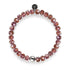 Mulberry Wine | .925 Sterling Silver | Firefly Glass Diamonds Bracelet