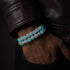 Rainbow White | .925 Sterling Silver | Firework Glass Bracelet