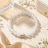 Rainbow White | .925 Sterling Silver | Firework Glass Bracelet