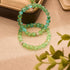 Emerald | .925 Sterling Silver | Firefly Glass Watercolor Bracelet