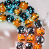 Midnight Pumpkin | Silver | Firefly Glass Pumpkin Bracelet