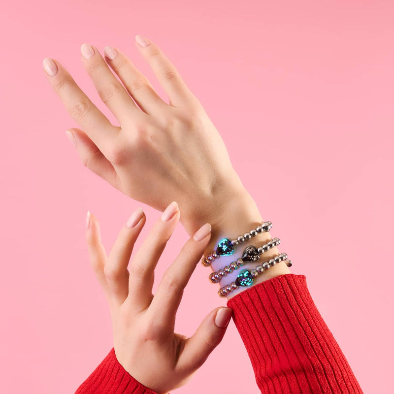 Obsidian | Firefly Glass Hearts Essence Bracelet