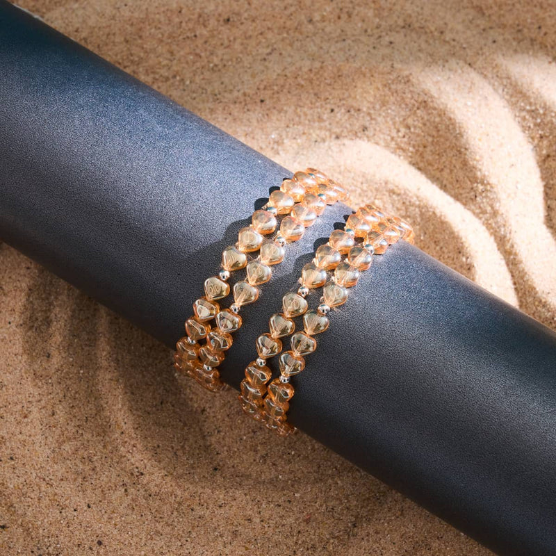 Peach Sweetheart | .925 Sterling Silver | Fairy Glass Wrap