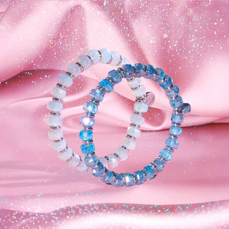 Moonlit Frost | Radiant Facets Crystal Bracelet