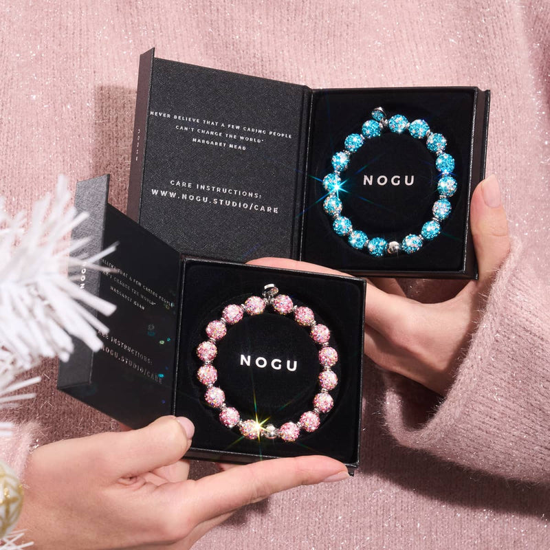 Strawberry Confetti | Deluxe Crystal Kikiballa Bracelet