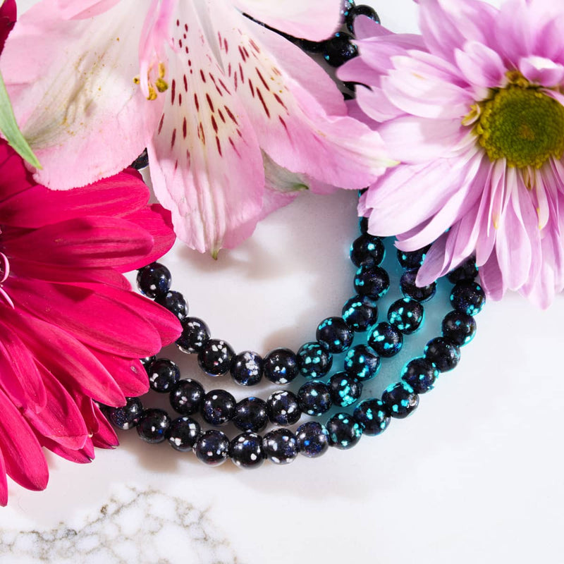 Pitch Black | .925 Sterling Silver | Firefly Glass Wrap