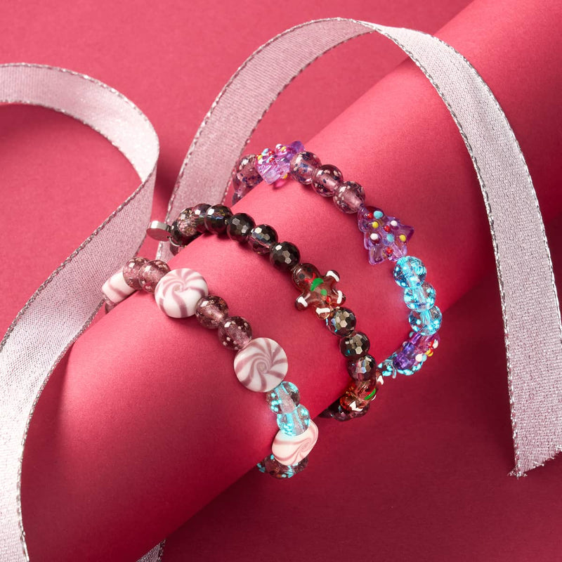 Purple Evergreen | Silver | Firefly Glass Bracelet