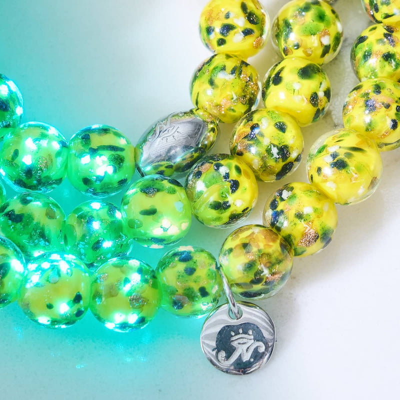 Lemon Grove | .925 Sterling Silver | Firefly Glass Bracelet