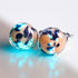 Blueberry Cobbler | .925 Sterling Silver | Firefly Glass Stud Earrings