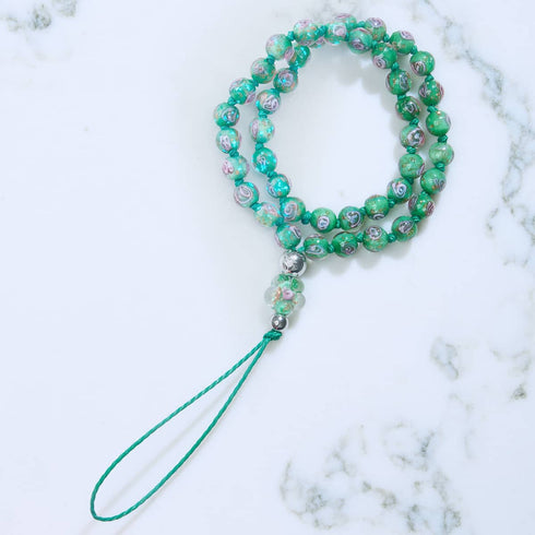 Blue Mistletoe | Firefly Glass | Phone Charm Strap