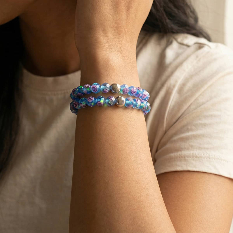 Hyacinth | Firefly Glass Diamonds Bracelet
