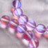 Violet | Silver | Mermaid Glass Statement Bracelet