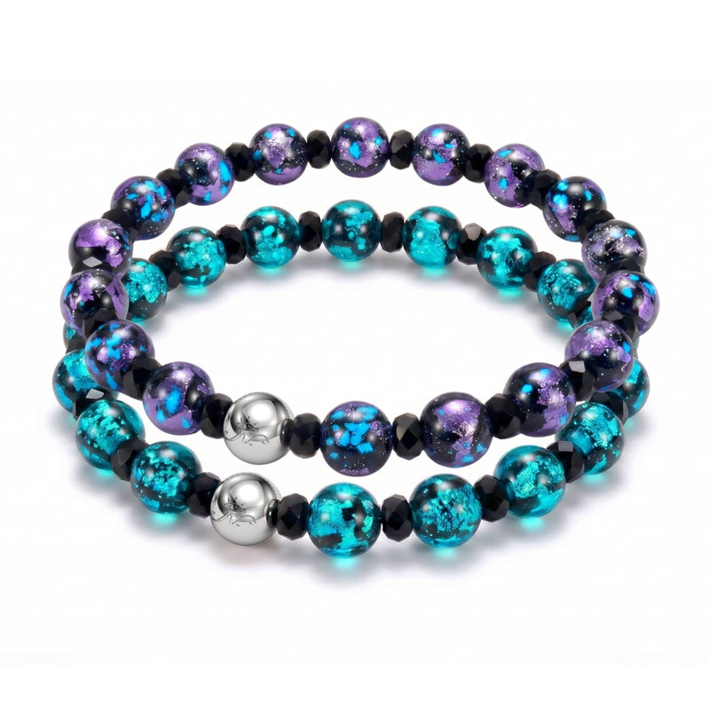 Halo Tide | Lunar Glass Bracelet 2-Set