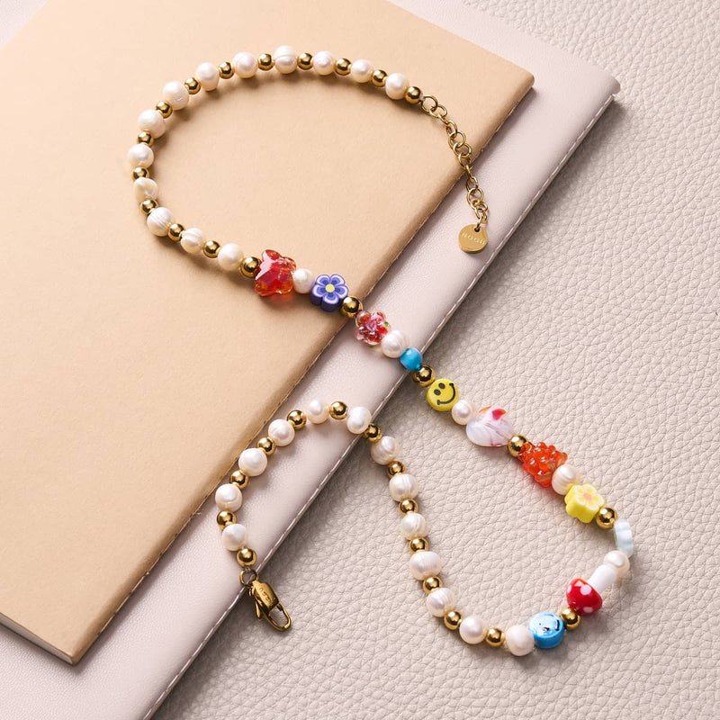 Rainbows & Pearls | Beautiful Chaos Necklace x 14k Gold