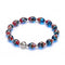 Crimson Current | Tiger Glass Oval Bracelet