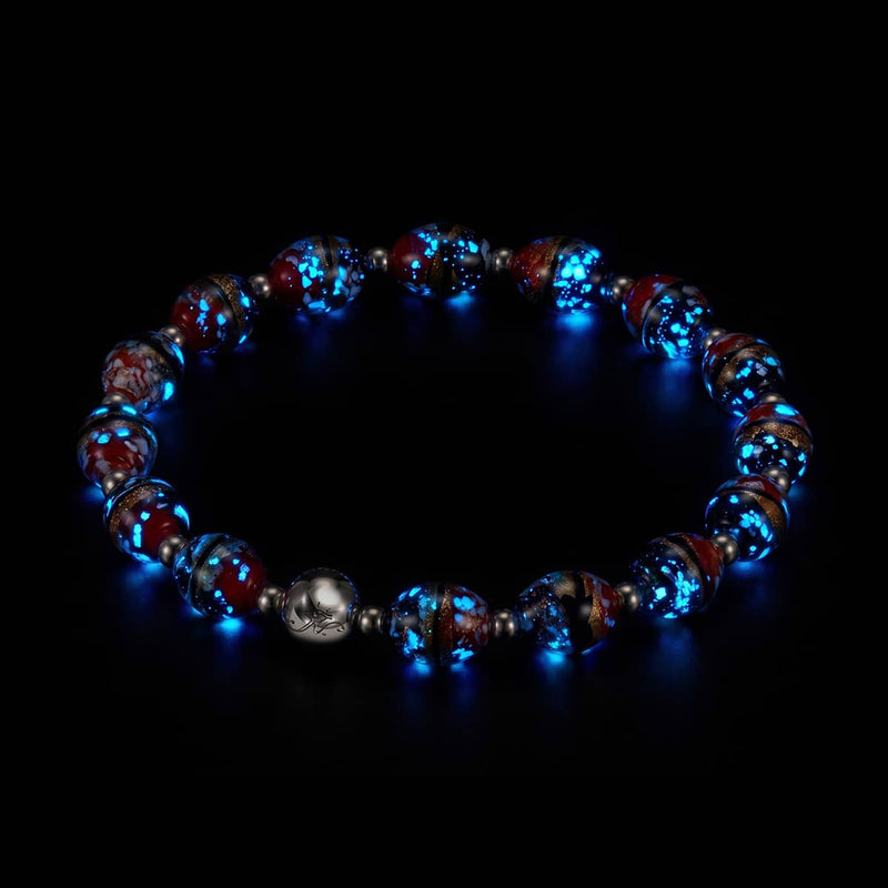 Crimson Current | Tiger Glass Oval Bracelet