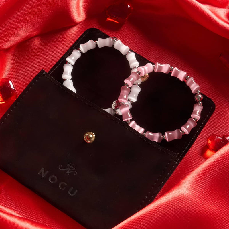 Moonlit Glow | Ethereal Hourglass Cheshire Glass Bracelet