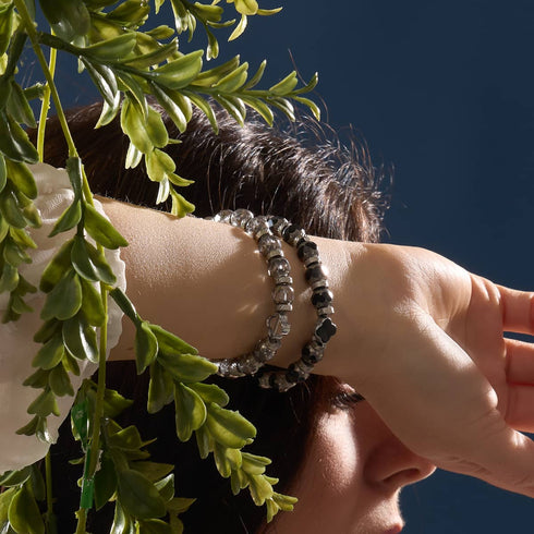 Silver | Chrome Clover Bracelet