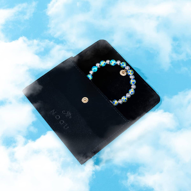 Lemon Sky Firefly Glass Polka Dot Bracelet