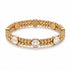Gold x White Luminous Enamel | Smile Bracelet