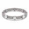 Silver x White Luminous Enamel | Smile Bracelet