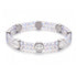 Rainbow White Mermaid Glass x White Luminous Enamel | Smile Bracelet