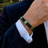 Black Agate x Midnight Luminous Enamel | Smile Bracelet