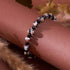 Midnight Shimmer | Firefly Glass x Black Crystal Swirl Bracelet