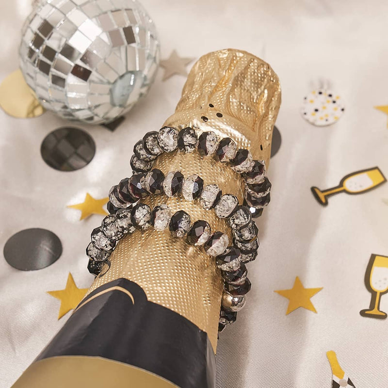 Midnight Aurora | Firefly Glass Diamonds Snow Globe Bracelet