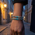 Aqua | Firefly Glass Confetti Cascade Bracelet