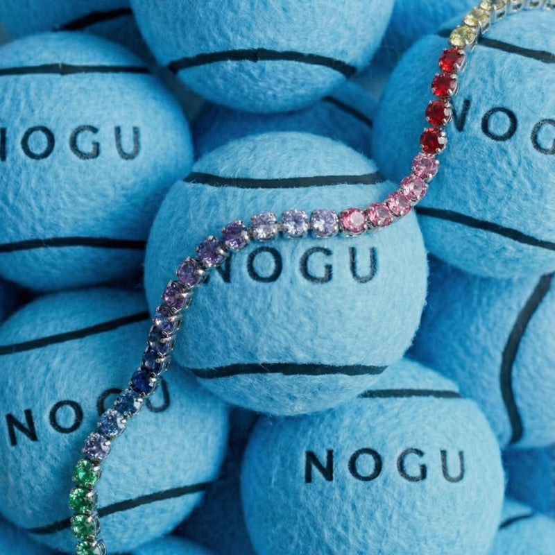 Rhodium x Unicorn Crystal | Tennis Club Bracelet