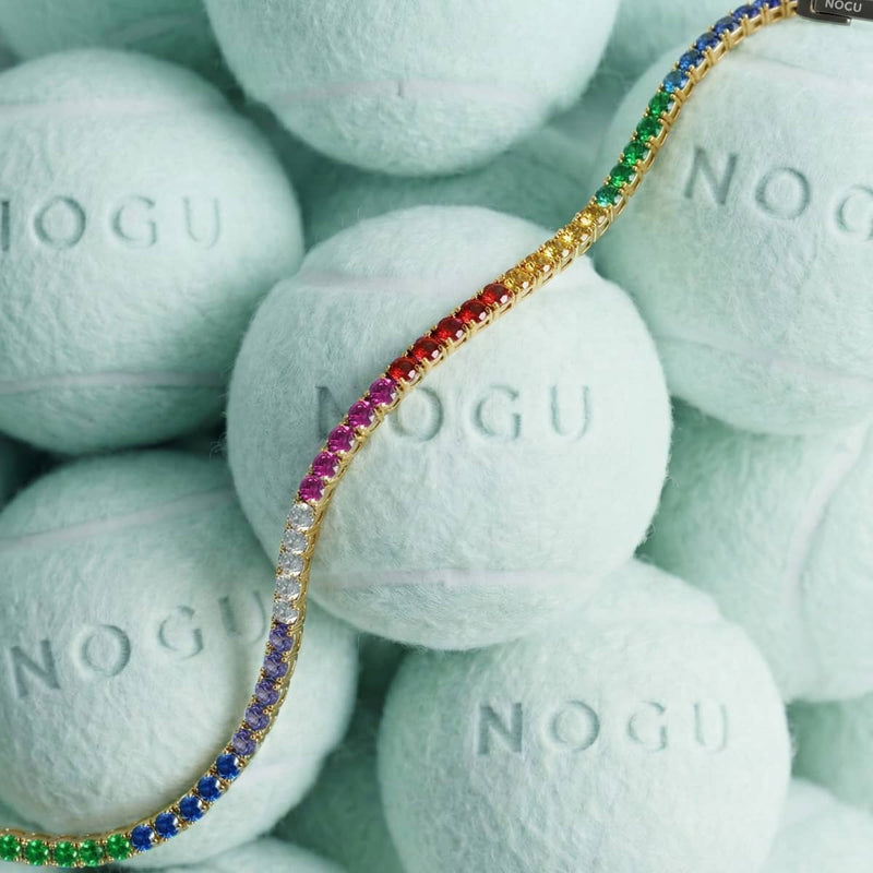 18k Gold x Unicorn Crystal | Tennis Club Bracelet