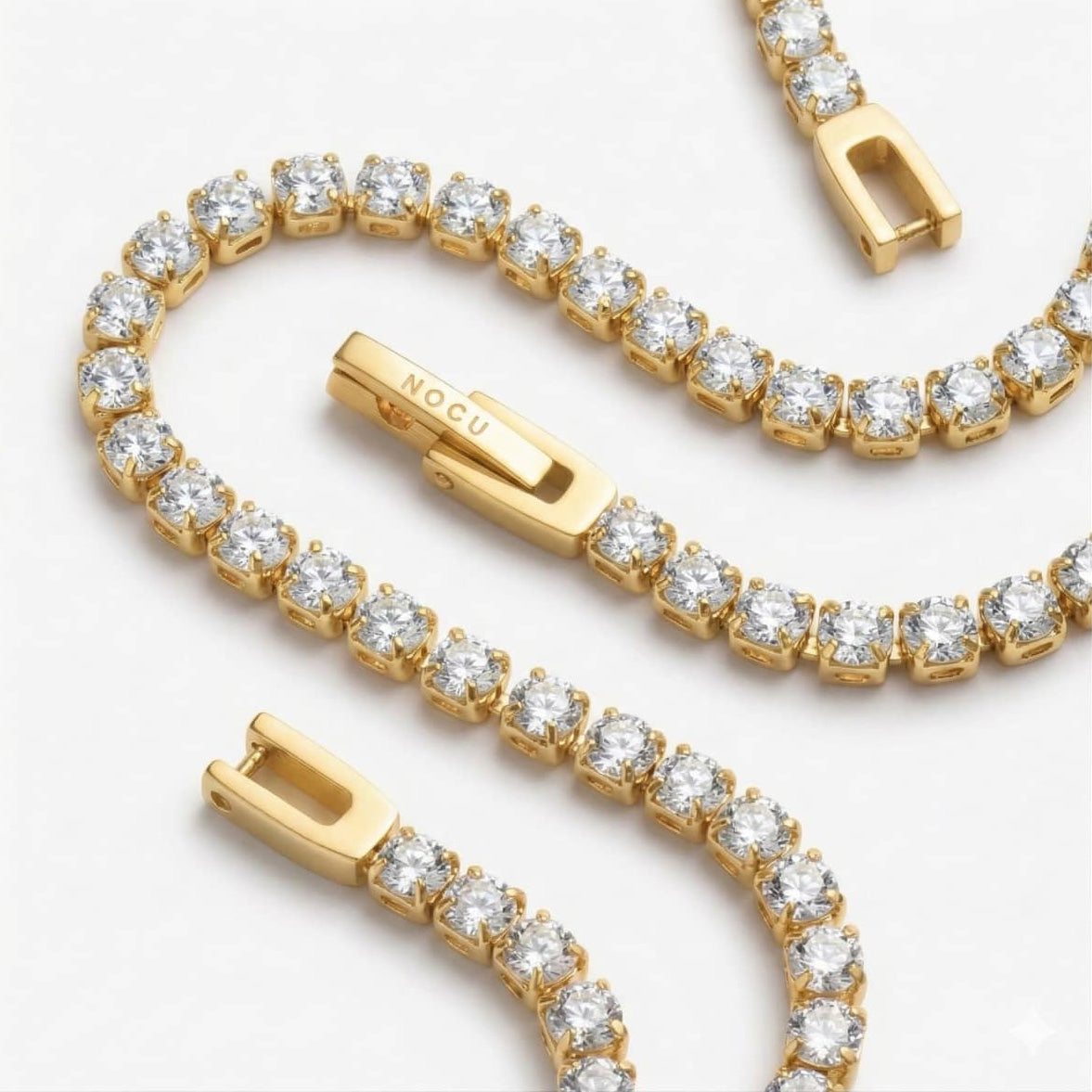 18k Gold x Crystal | Tennis Club Bracelet